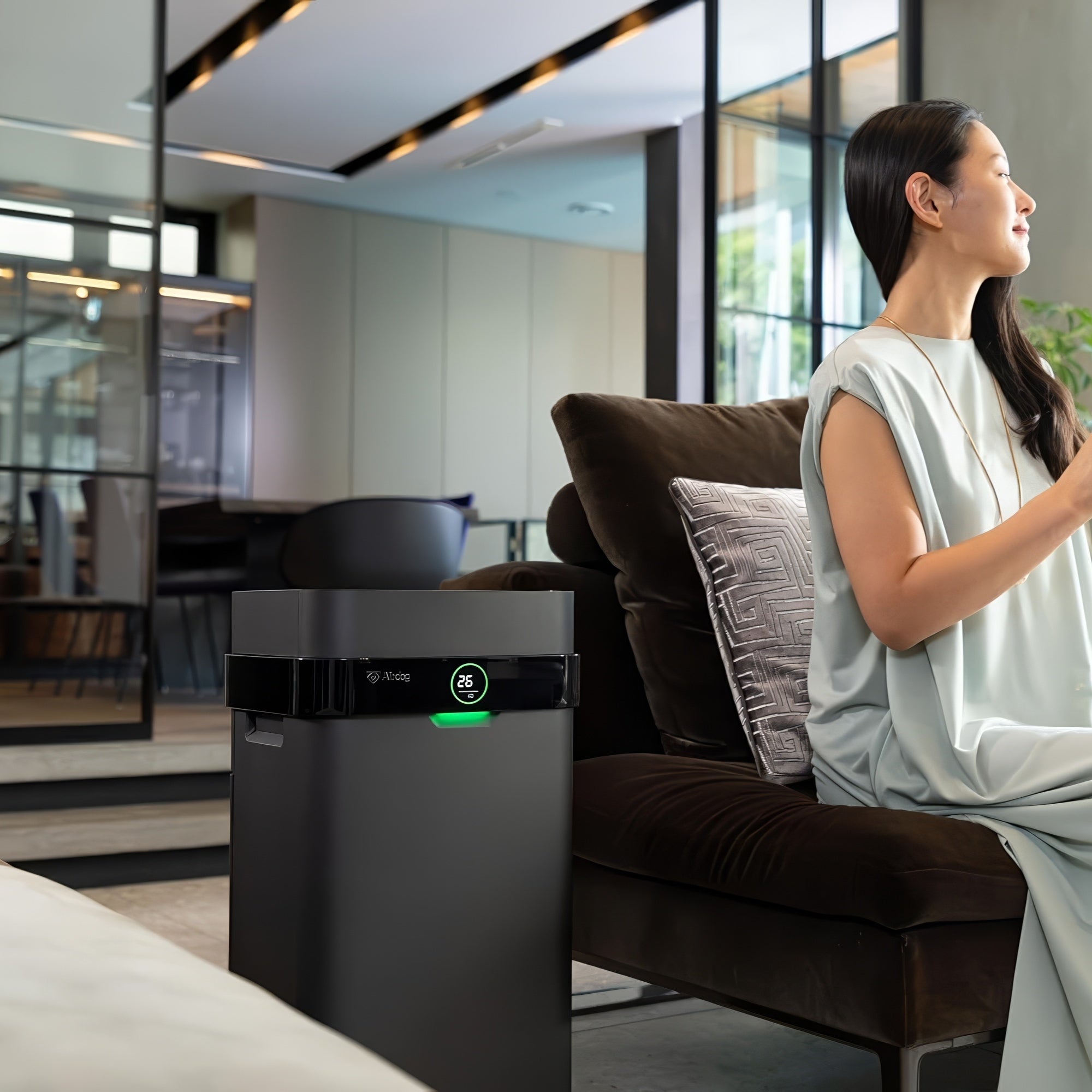 Airdog X3D BLACK Middle East Edition – Compact Designer Air Purifier & Air Sanitizer for Medium-Sized Rooms