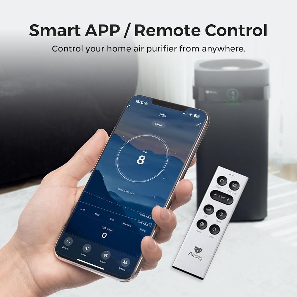 Airdog X5D BLACK - Advanced Air Sanitizer - Large Rooms