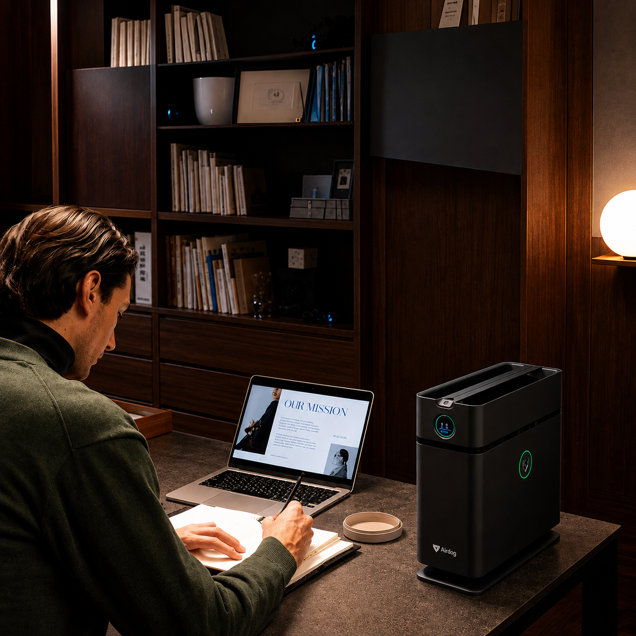 Airdog X1D BLACK - Slim Design Air Purifier – Desktop Model Small Rooms