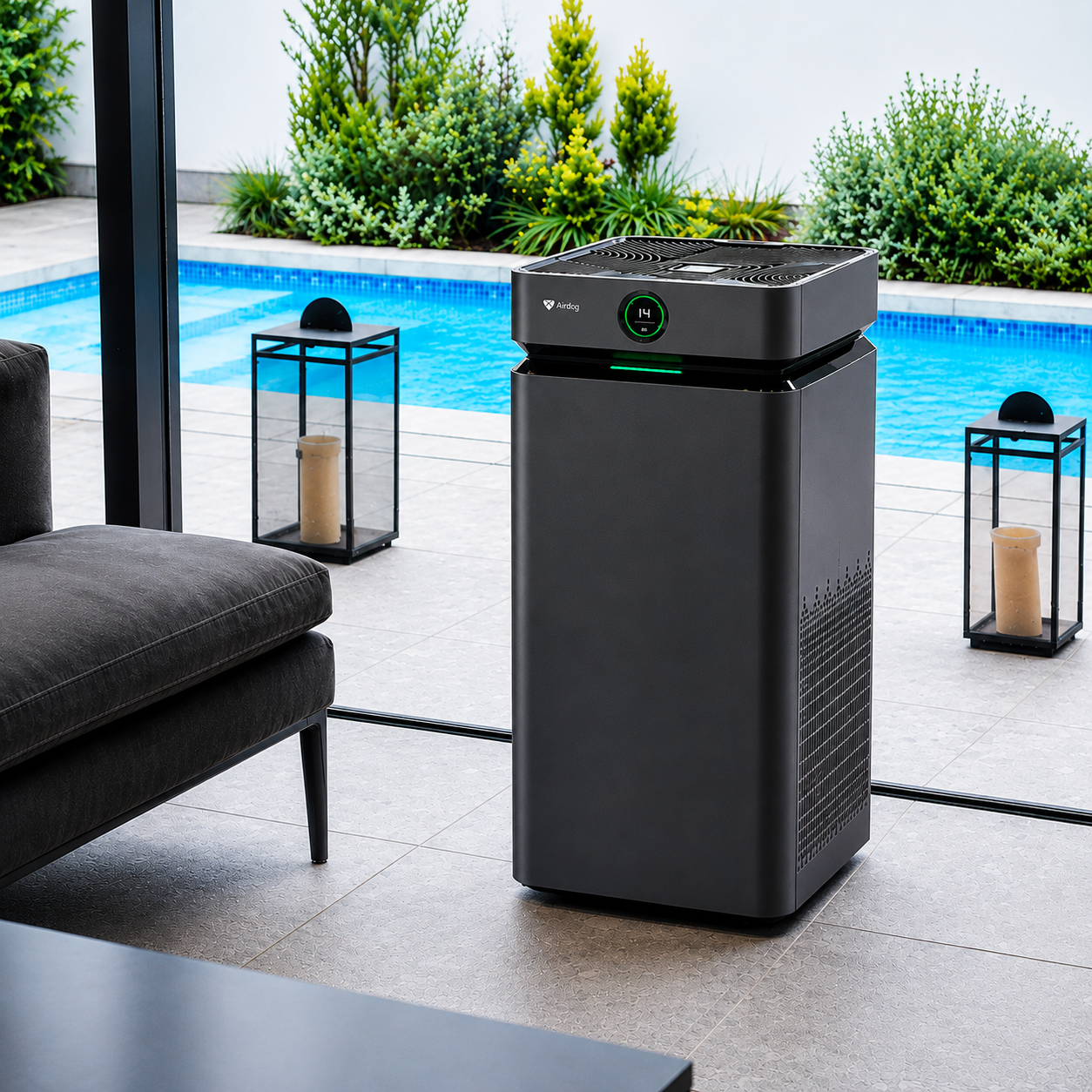 Airdog X8D BLACK - Premium Air Sanitizer - For Extra Large Rooms
